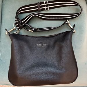 Kate Spade Black Leather Shoulder Crossbody Bag